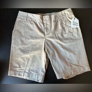 Caslon Khaki Walking Shorts Size 0P